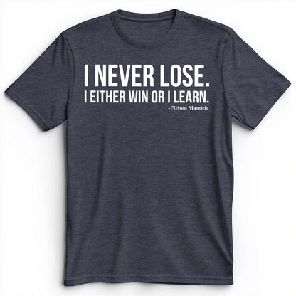 Never Lose Premium Tee Heather Navy / S