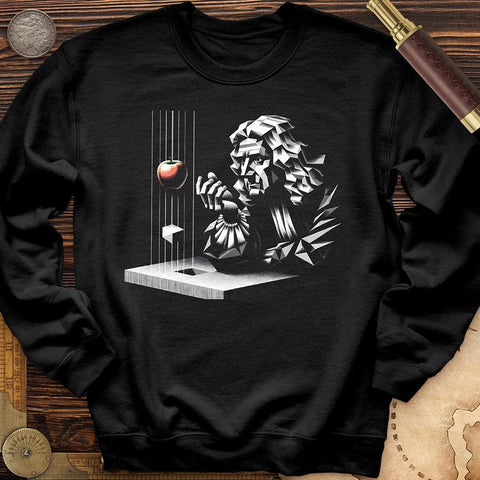 Newton with Apple Crewneck Black / S