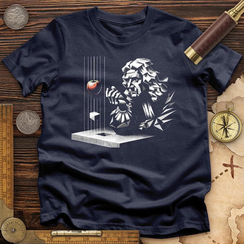 Newton with Apple T-Shirt Navy / S