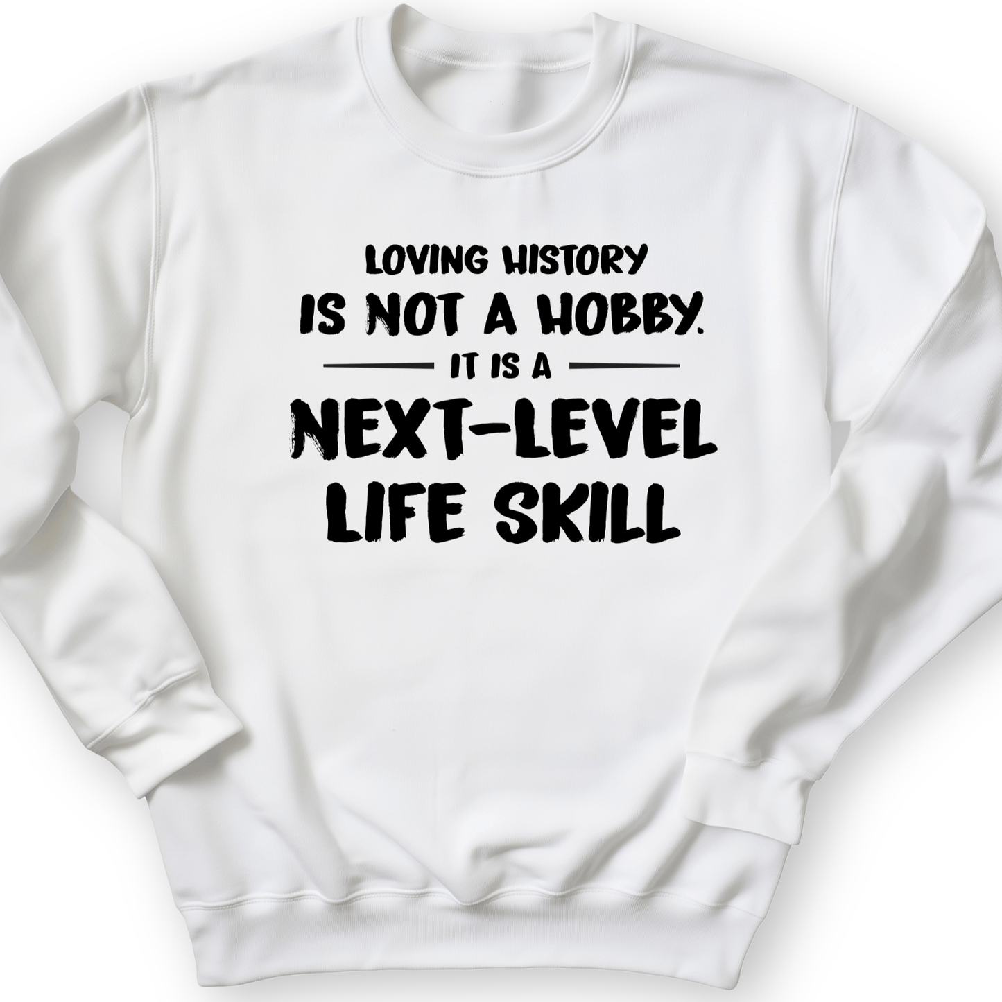 Next Level Life Skill Crewneck White / S