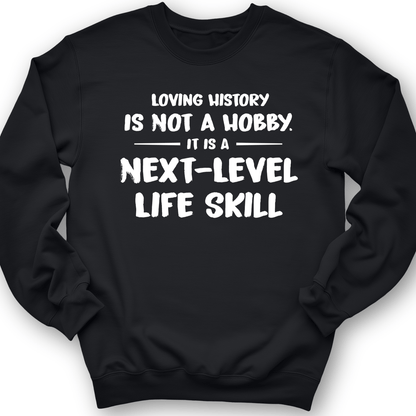 Next Level Life Skill Crewneck Black / S