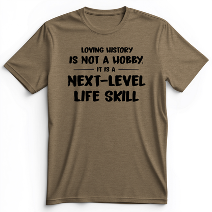 Next Level Life Skill Premium Tee Heather Olive / S