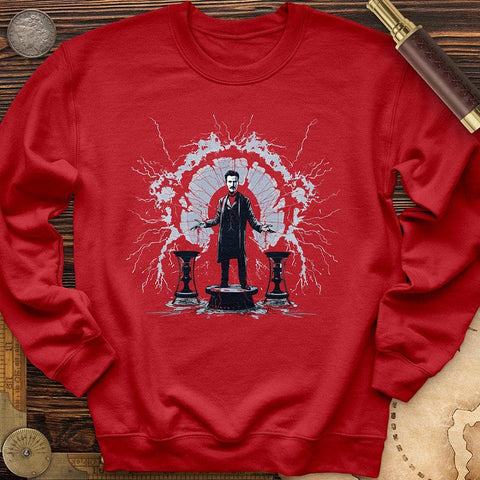 Nikola Tesla Crewneck Red / S