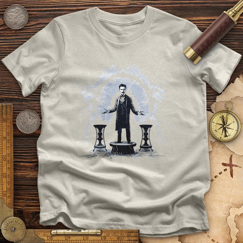 Nikola Tesla T-Shirt Ice Grey / S