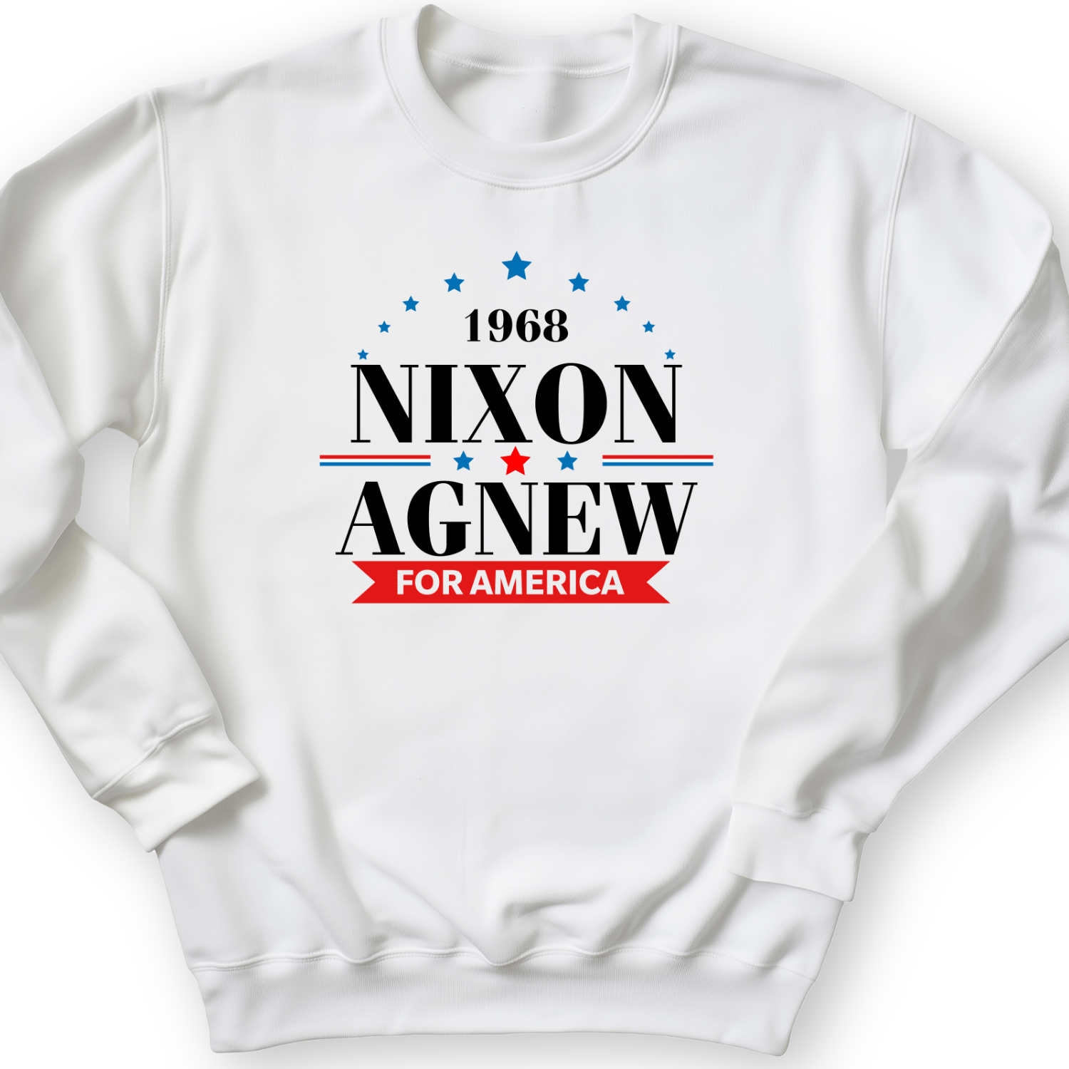Nixon Agnew 1968 Crewneck White / S