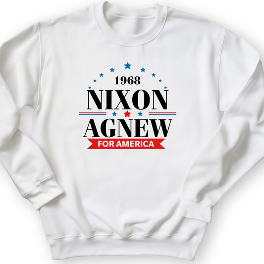 Nixon Agnew 1968 Crewneck White / S
