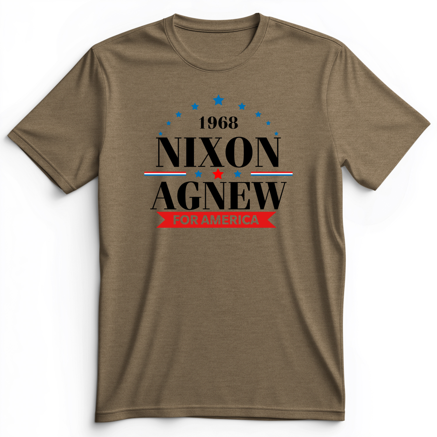 Nixon Agnew 1968 Premium Tee Heather Olive / S