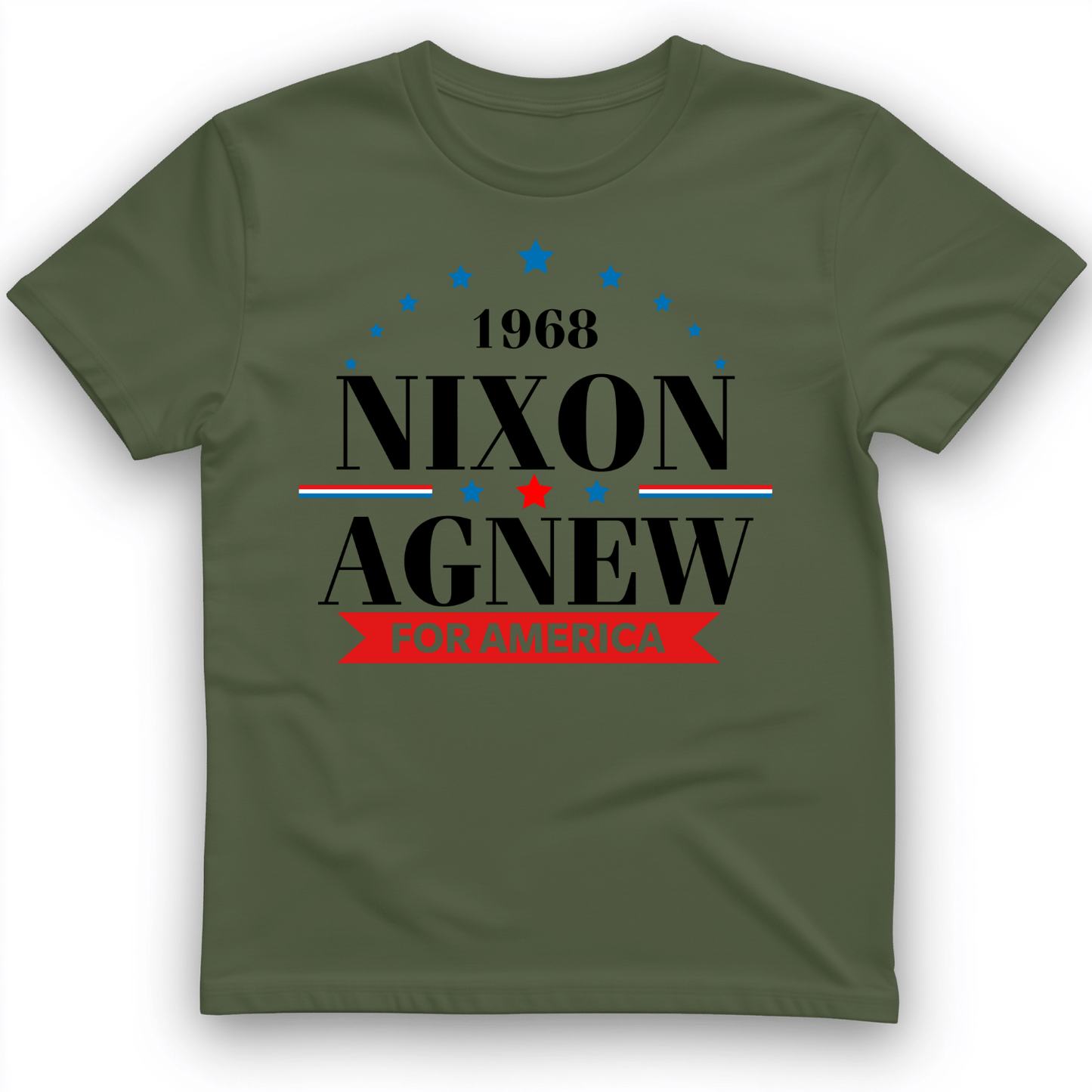 Nixon Agnew 68 T-Shirt Military Green / S