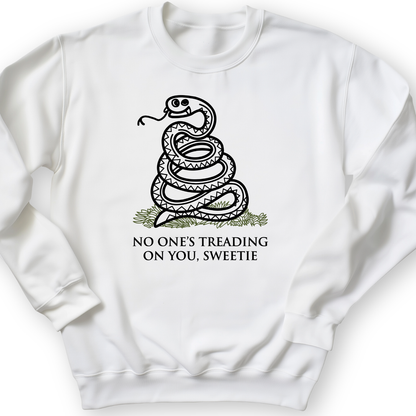 No One's Treading On You, Sweetie Crewneck White / S