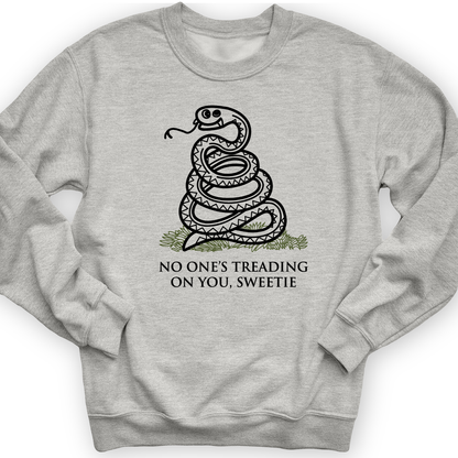 No One's Treading On You, Sweetie Crewneck Sport Grey / S