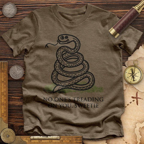 No One's Treading On You, Sweetie High Quality Tee Heather Olive / S