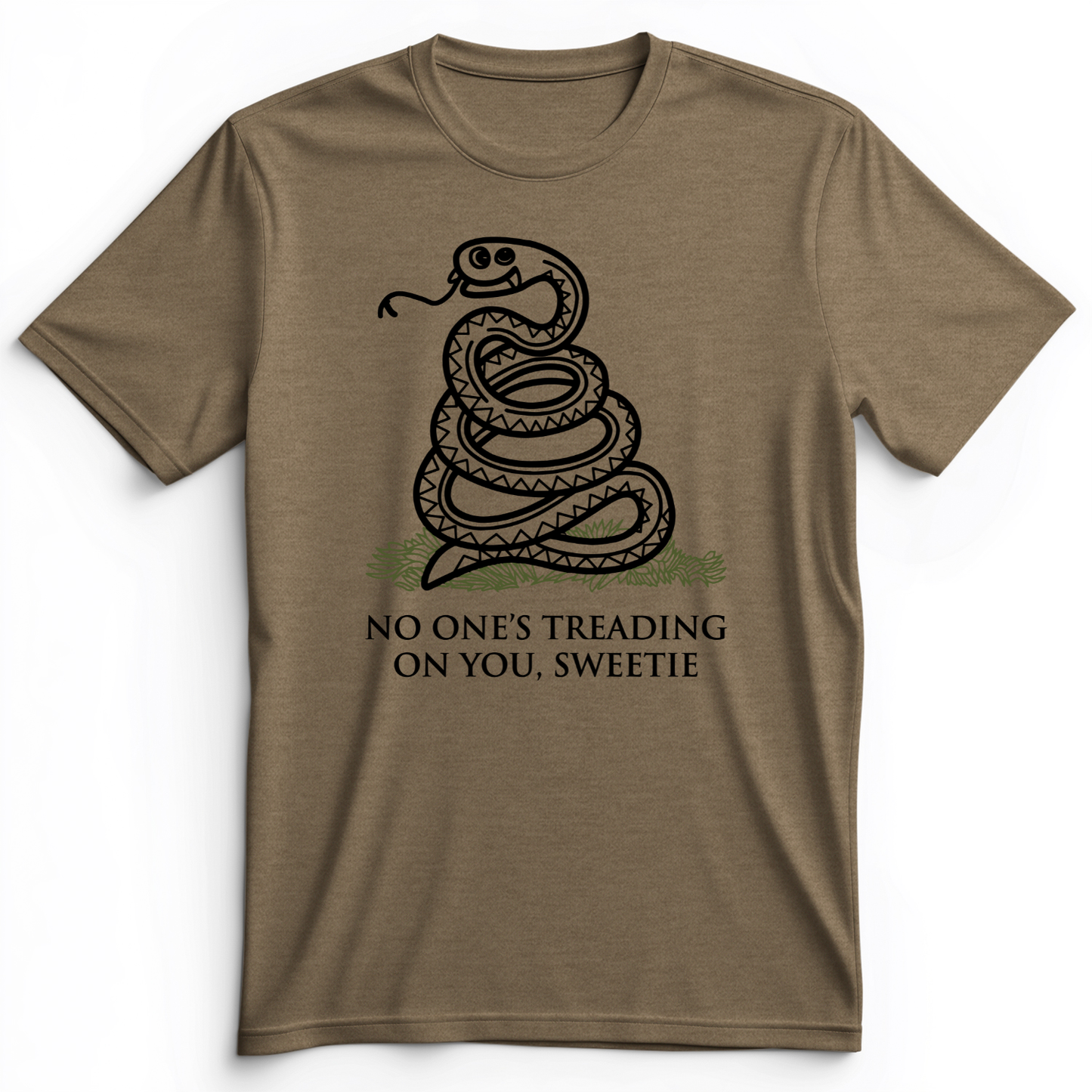 No One's Treading On You, Sweetie Premium Tee Heather Olive / S