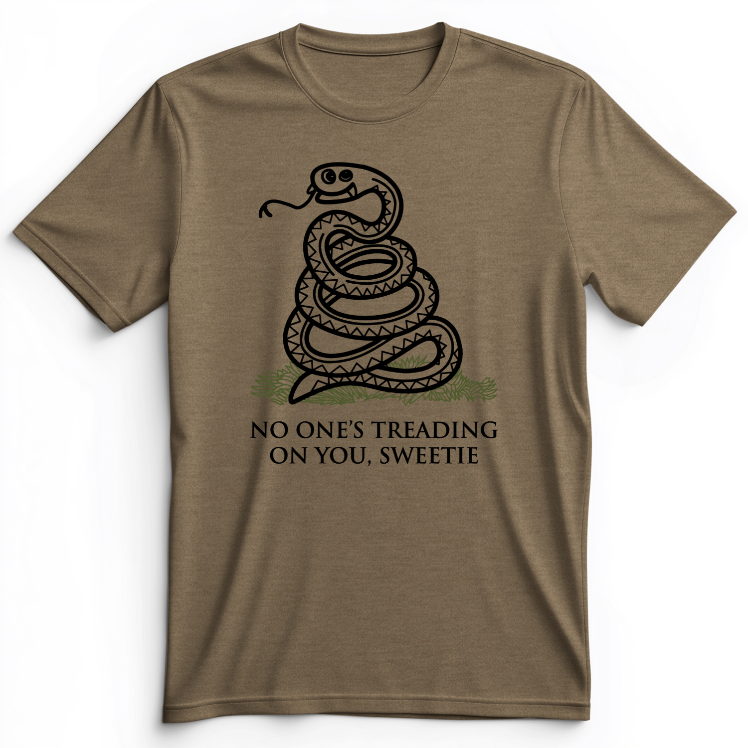 No One's Treading On You, Sweetie Premium Tee Heather Olive / S