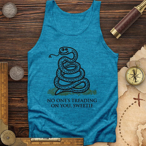 No One's Treading On You, Sweetie Tank Aqua TriBlend / XS