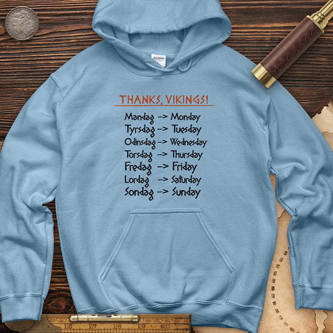 Nordic Gods Days Of The Week Hoodie