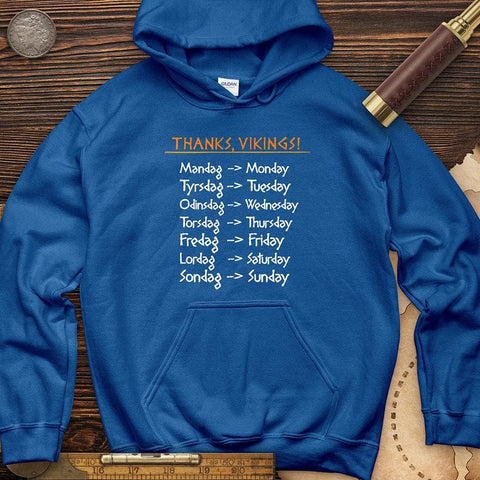 Nordic Gods Days Of The Week Hoodie