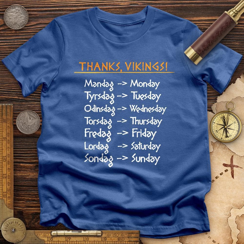 Nordic Gods Days Of The Week Premium Tee