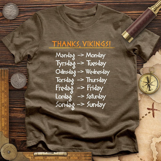 Nordic Gods Days Of The Week Premium Tee