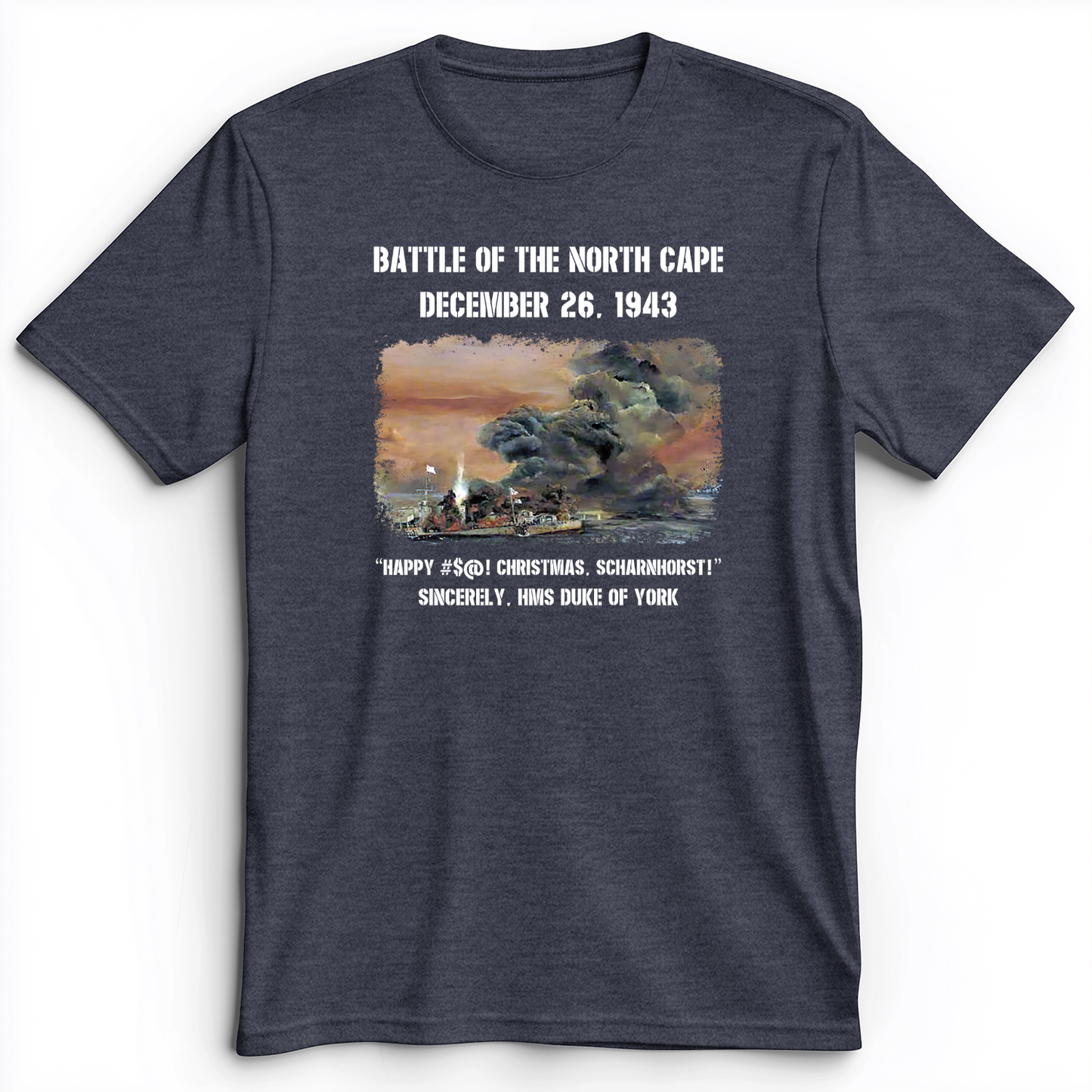North Cape Premium Tee Heather Navy / S