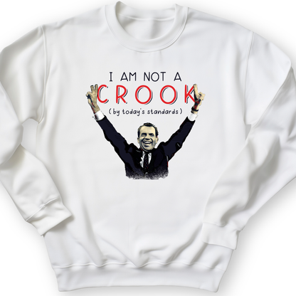Not a Crook Crewneck White / S