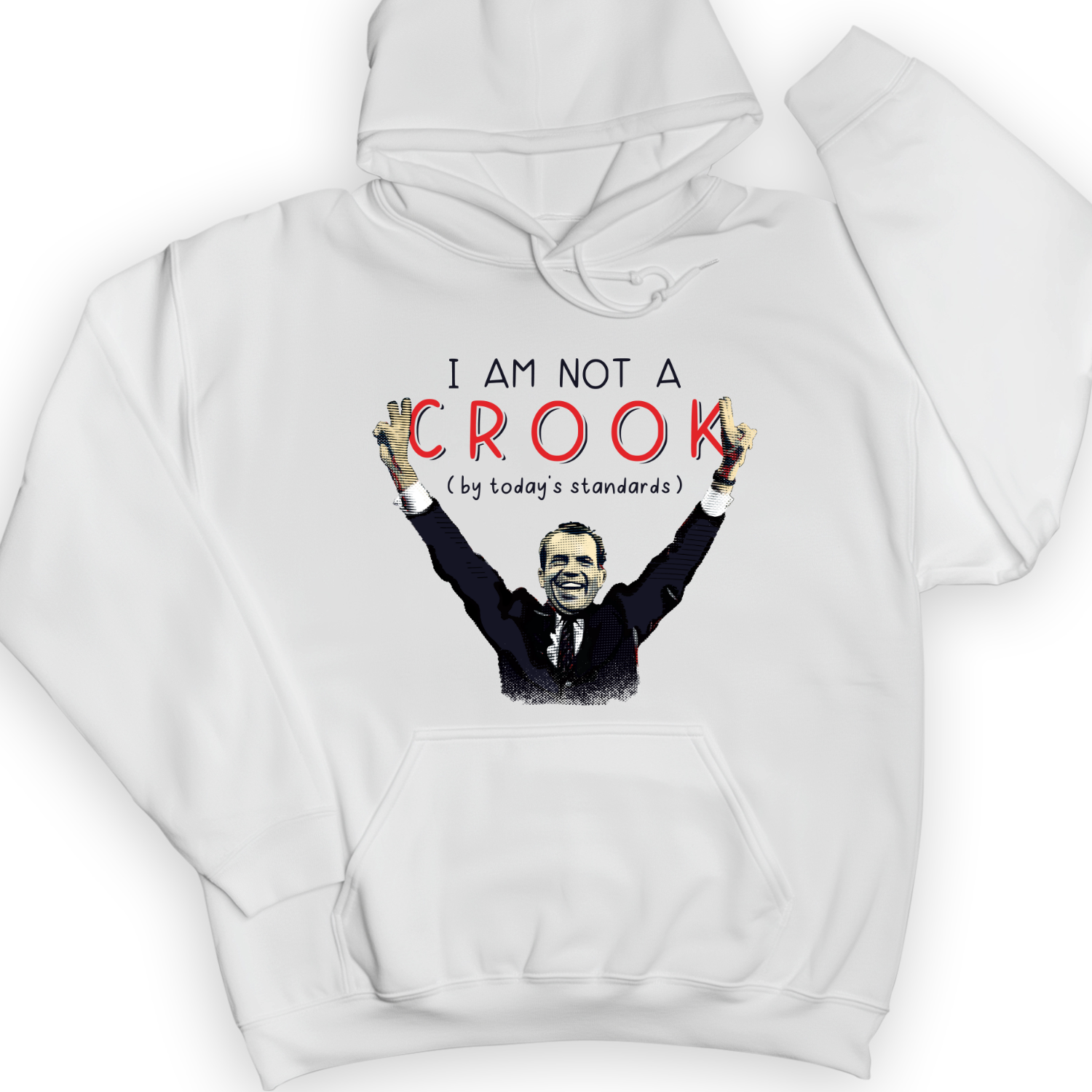 Not a Crook Hoodie White / S