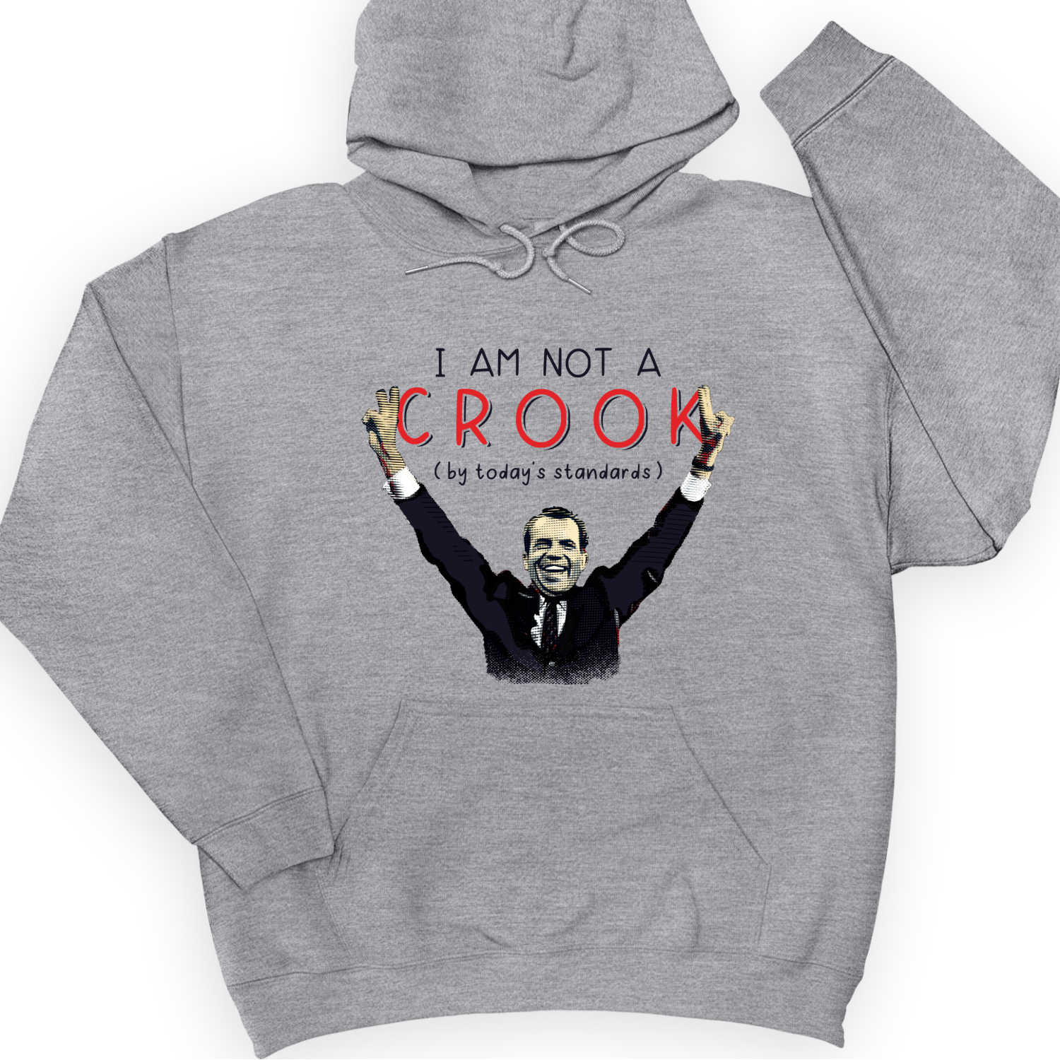 Not a Crook Hoodie Sport Grey / S