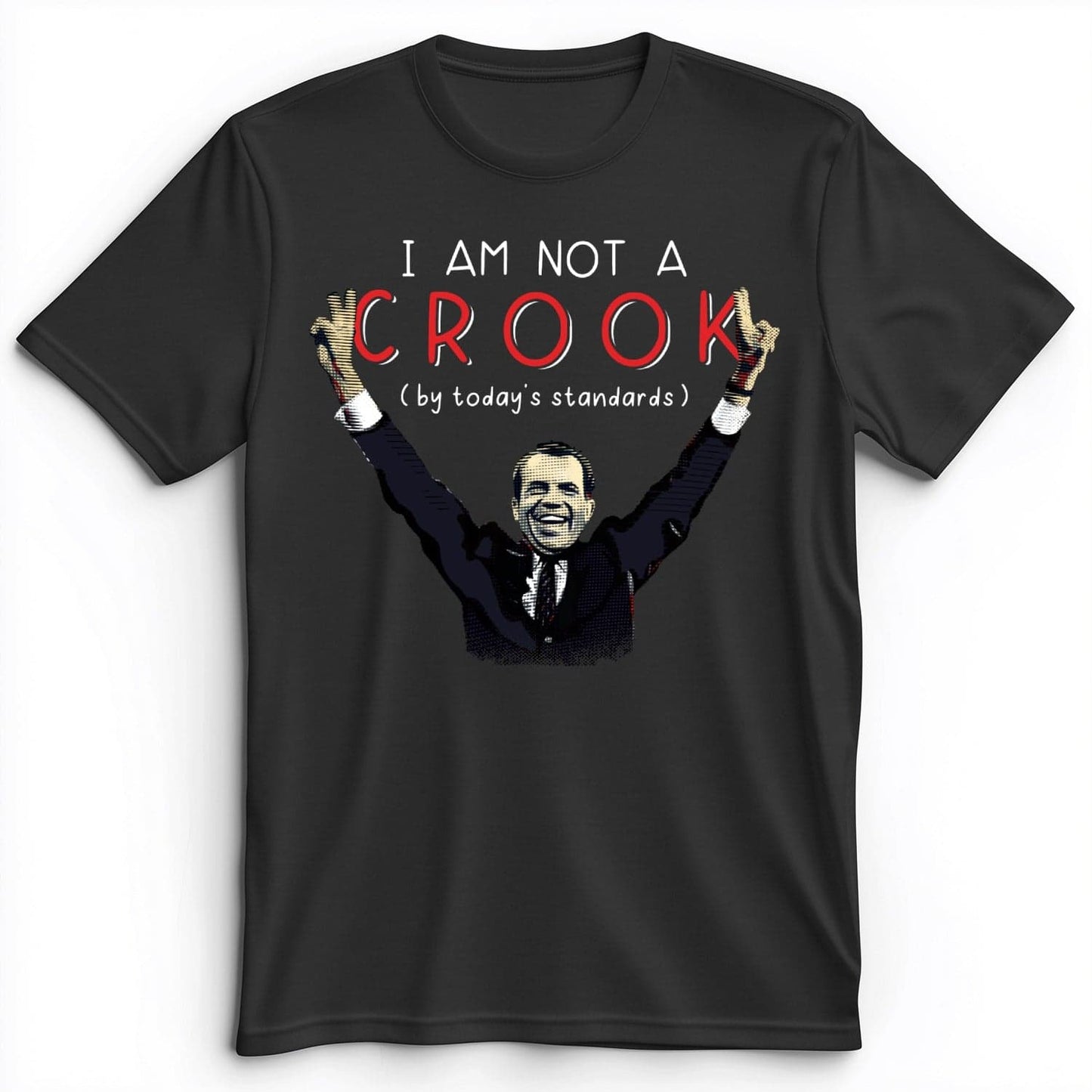Not a Crook Premium Tee Dark Grey Heather / S