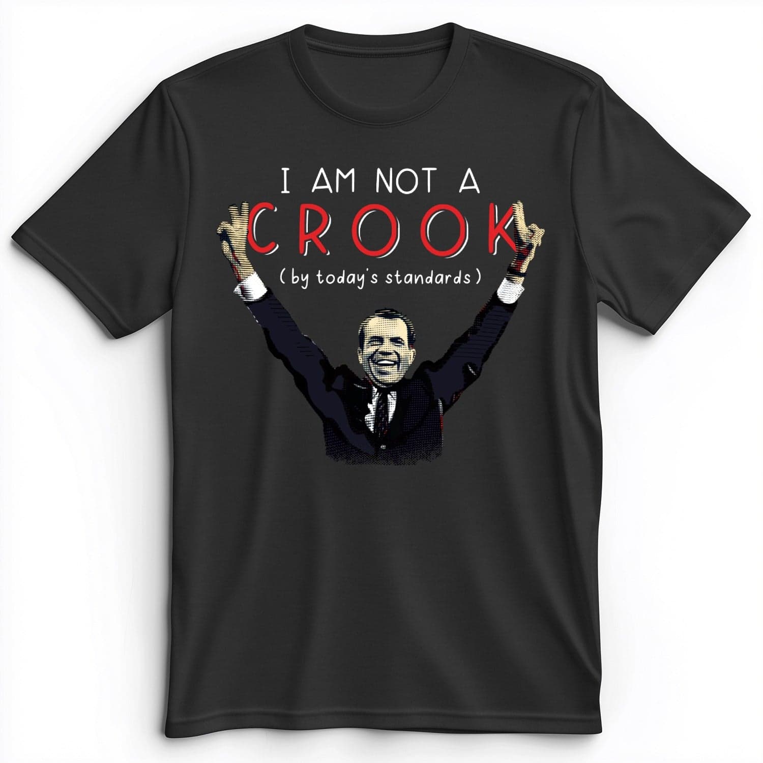 Not a Crook Premium Tee Dark Grey Heather / S