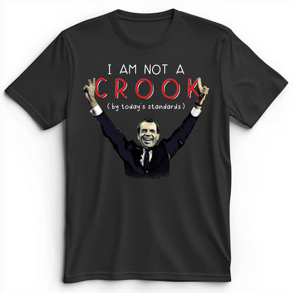 Not a Crook Premium Tee Dark Grey Heather / S