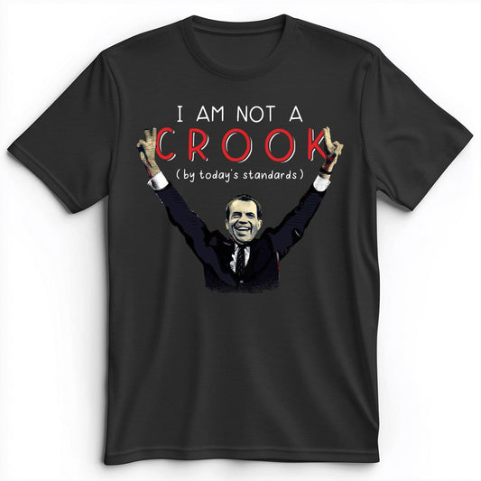 Not a Crook Premium Tee Dark Grey Heather / S