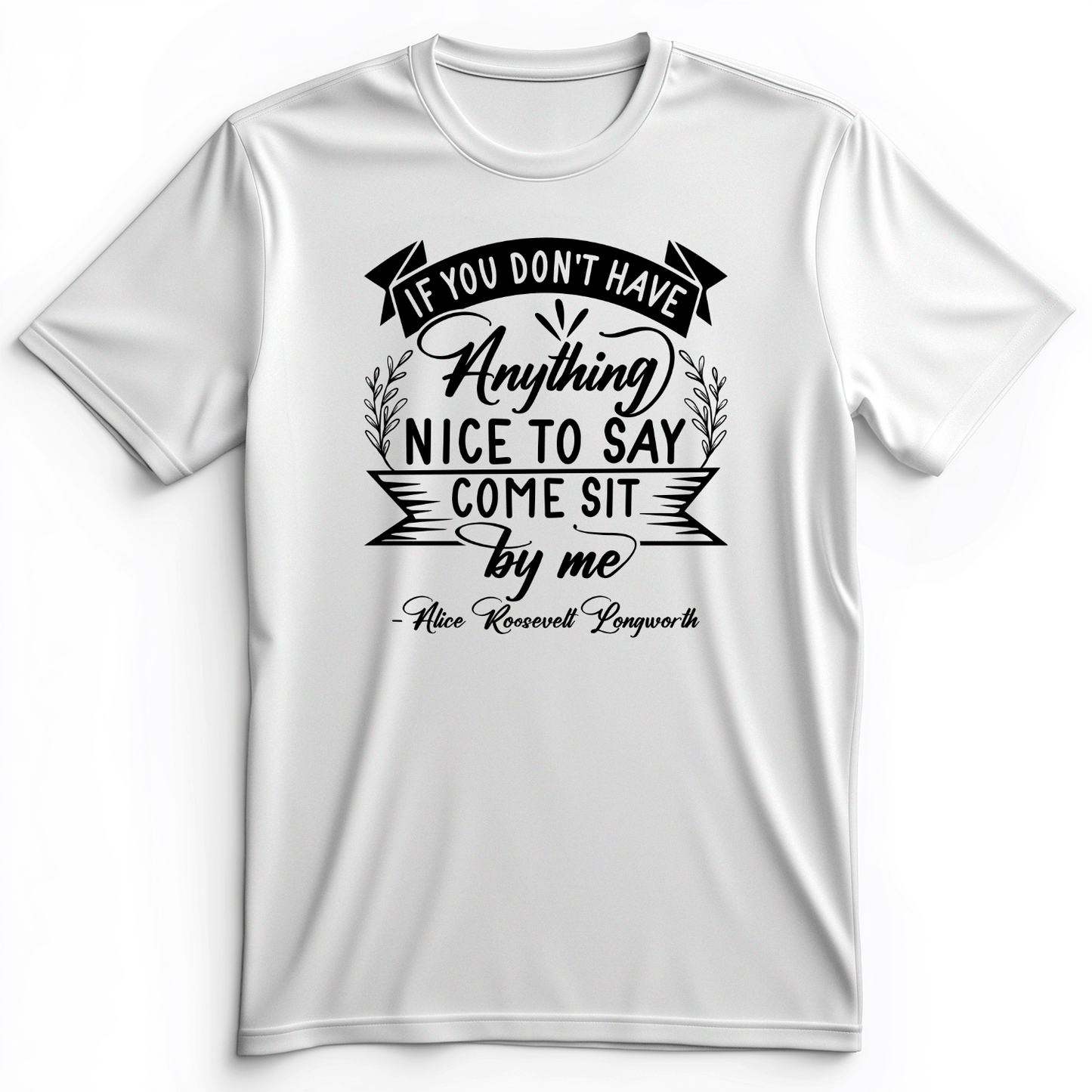 Nothing Nice To Say Premium Tee White / S