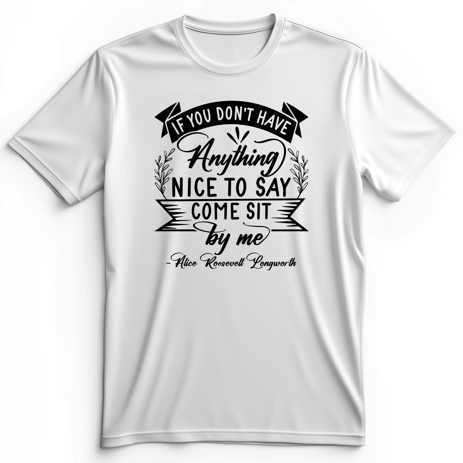 Nothing Nice To Say Premium Tee White / S