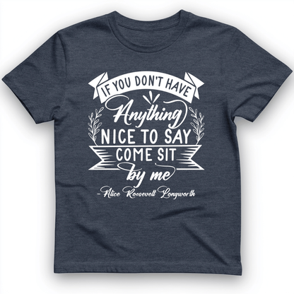 Nothing Nice To Say T-Shirt Heather Navy / S