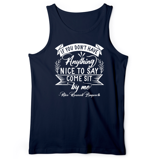Nothing Nice To Say Tank Navy / XS