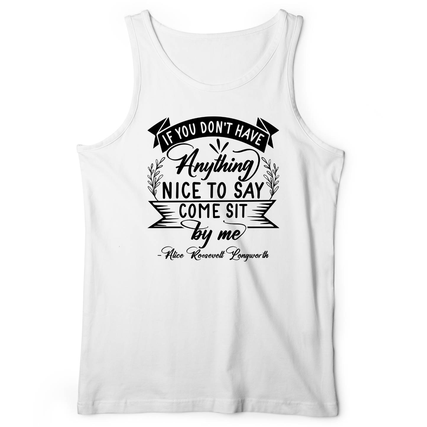 Nothing Nice To Say Tank White / XS