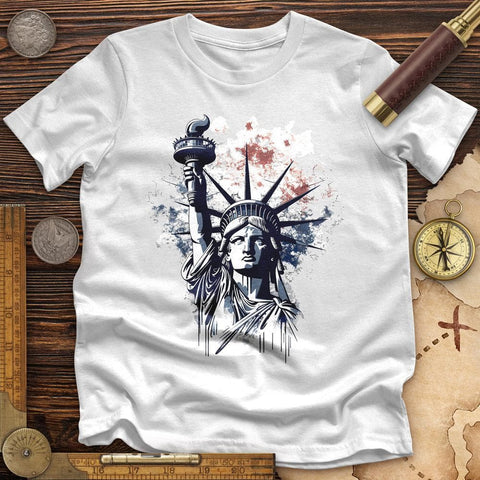 NYC Statue Of Liberty High Quality Tee White / S