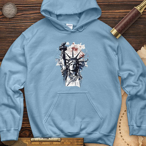 NYC Statue Of Liberty Hoodie Light Blue / S