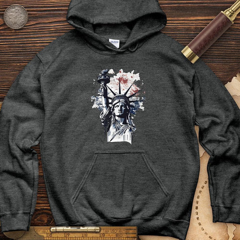 NYC Statue Of Liberty Hoodie Dark Heather / S