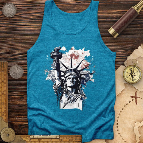 NYC Statue Of Liberty Tank Aqua TriBlend / XS