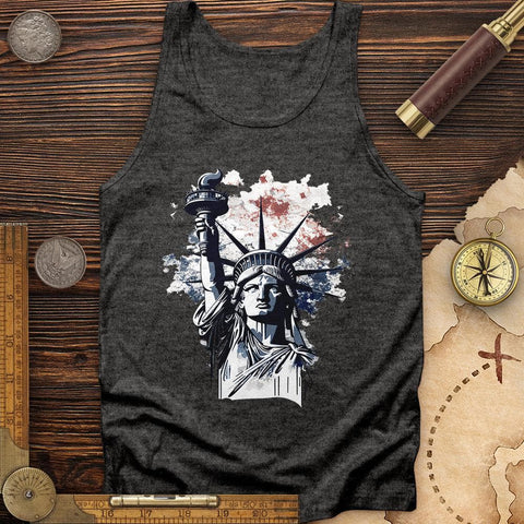 NYC Statue Of Liberty Tank Charcoal Black TriBlend / XS