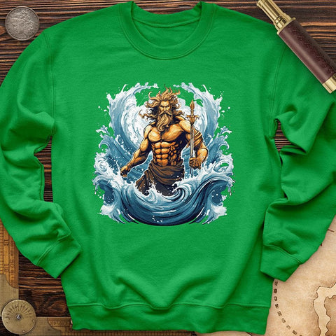 Ocean God Crewneck Irish Green / S