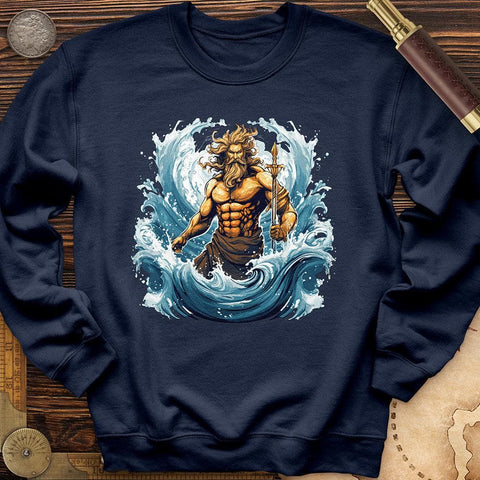 Ocean God Crewneck Navy / S