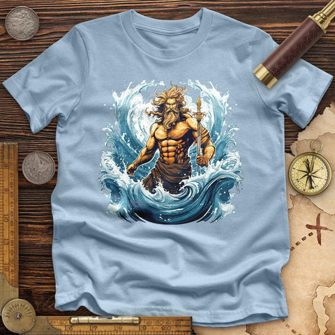 Ocean God High Quality Tee Light Blue / S