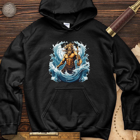 Ocean God Hoodie Black / S