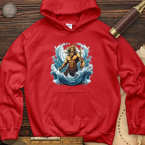 Ocean God Hoodie Red / S