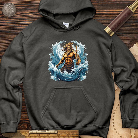 Ocean God Hoodie Charcoal / S