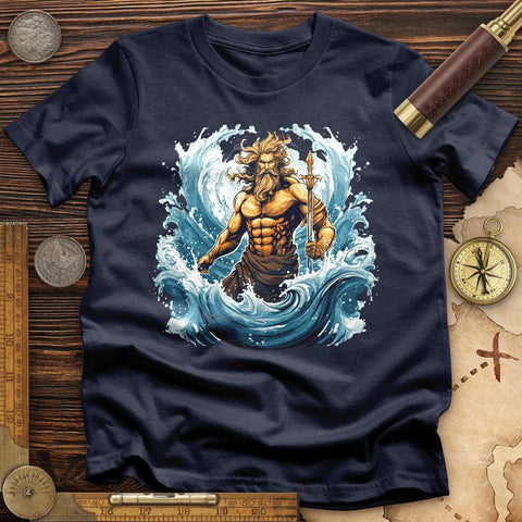 Ocean God T-Shirt Navy / S