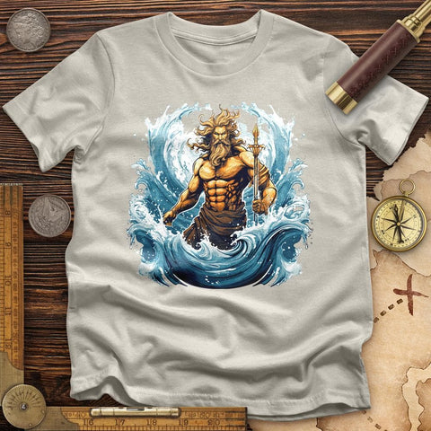 Ocean God T-Shirt Ice Grey / S