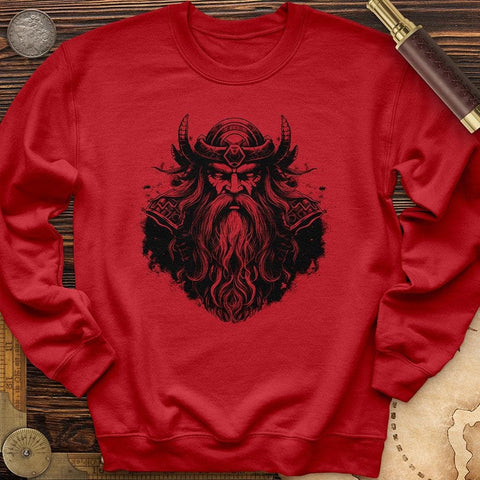 Odin's Majesty Crewneck Red / S