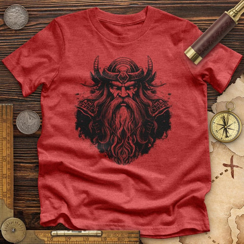 Odin's Majesty High Quality Tee Heather Red / S